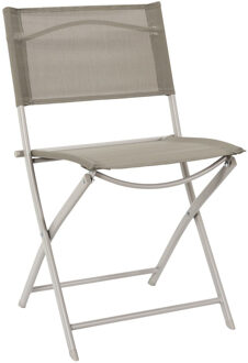 HD camping buiten klapstoel - beige - L46 x B50 x H80 cm