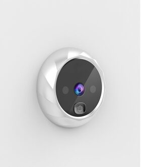 Hd Deur Viewer Lange Standby Video 2.8Inch Intercom Infrarood Motion Sensor Nachtzicht Camera Deurbel Home Security Camera Grijs