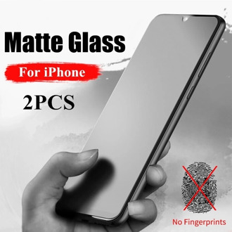 HD Matte Frosted Anti UV Tempered Glass for IPhone 11Pro X XS XR Screen Protector Film for IPhone 12 Pro MAX Mini 6 6S 7 8 Plus