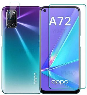 HD Protective Glass For OPPO A72 Tempered Glass On For OPPO A52 A92 A53 A93 A 52 53 72 92 2020 Screen Protector Camera Len Film