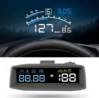 Hd Speed Digitale Projector Obd Rijden Computer Km/H Mph Overspeed Waarschuwing Voorruit Projector Alarmsysteem Head-Up display