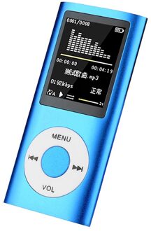 HD Video Card MP3 Klassieke 32GB Draagbare 1.8 "LCD HD Video Card MP3 MP4 Ondersteuning Music Video Media speler FM Radio Ingebouwde HD Mic Blauw