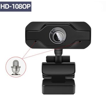 Hd Webcam Computer Camera 1920*1080 Noise Cancelling Microfoon Mini Computer Camera Voor Desktop Laptop