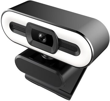 Hd Webcam Ingebouwde Ring Licht Hd Camera 1080P Met Microfoon En 3-Gear Licht Conference Video autofocus Computer