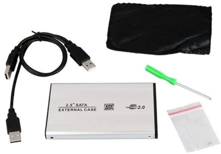 HDD Case Aluminium Externe Harde Schijf Behuizing Mobiele Harde Schijf SATA 2.5 Inch USB 2.0 HDD Case