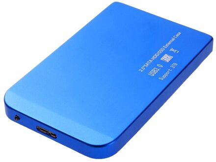 Hdd Case Externe Harde Schijf Behuizing 2.5in Usb 3.0 Ultra Dunne Sata Ssd Hdd Hard Drive Dock Behuizing Case Blauw