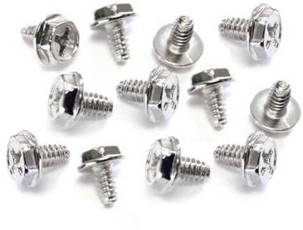 HDD & PSU schroefjes 16x zilver