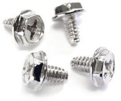 HDD & PSU schroefjes 4x zilver