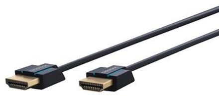 HDMI Aansluitkabel [1x HDMI-stekker - 1x HDMI-stekker] 0.50 m Blauw