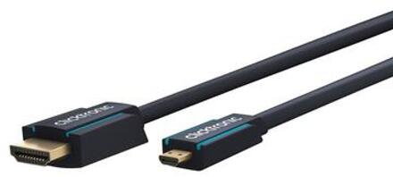HDMI Aansluitkabel [1x HDMI-stekker - 1x HDMI-stekker D micro] 2.00 m Blauw