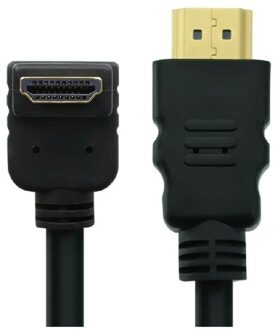 HDMI Cable v2.0a 90°angled ,Out,Gilded,M/M,0.5m