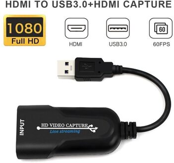 Hdmi Capture Hdmi Naar Usb 3.0 Full Hd 1080P Live Video Capture Game Capture Opnemen Doos, game Capture Card Grabber