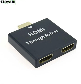 HDMI Converter Adapter 1080P HDMI Male to Double Female 1 In 2 Y Splitter HDMI Connector For Xbox Blueray DVD players PS3 HD TV