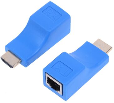 Hdmi Extender RJ45 Lan Netwerk Extension Zender Ontvanger Tx Rx Cat5e CAT6 Ethernet Kabel V1.4 30M 4K hd Tv 1080P