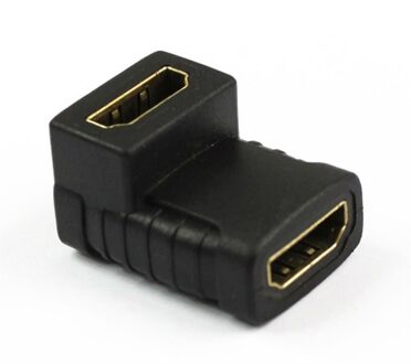 HDMI F/F 90° Adapter Verguld