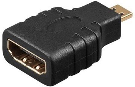 HDMI F-M Adapter HDMI 19p F HDMI 19p M Zwart