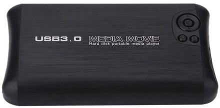 Hdmi Media Player 1080P Full Hd Media Player USB3.0 Sd/Hdd Kaart Speler Met Ingebouwde 2.5-Inch Sata Harde Schijf (Eu Plug)