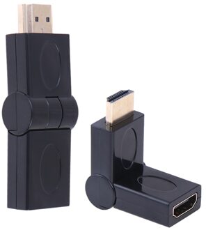 Hdmi Naar Hdmi Kabel Extender 90 180 Graden Hoek Roterende Adapter Man-vrouw Hdmi Swivel Folding Converter Voor Hdtv