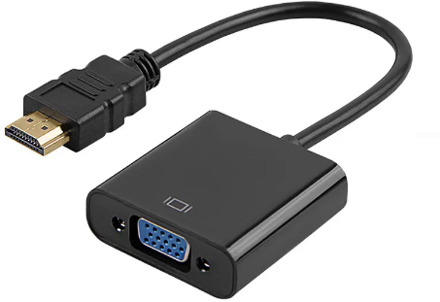 HDMI naar VGA adapter M/F 20cm