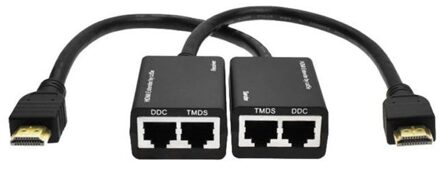HDMI Over RJ45 CAT5e CAT6 UTP LAN Ethernet Extender Repeater 1080P 3D om 100ft