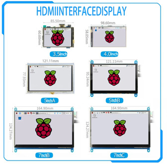 [HDMI Series] 3.5 inch/4 inch/5 inch/7 inch Raspberry Pi 4th generation HDMI resistive/capacitive touch screen