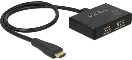 HDMI splitter 1 naar 2 - versie 1.4 (4K 30Hz) - 0,60 meter