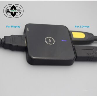 Hdmi Splitter 3D 4K Voor Xiaomi Box Bi-Directionele Hdmi Switcher Kabel Voor Xbox PS4 Tv Box Splitter hdmi Kabel Switcher Aotflow H zwart