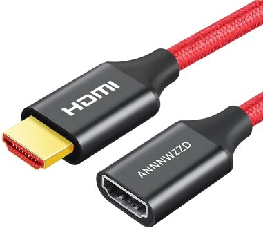 Hdmi Verlengkabel Man-vrouw Hdmi Kabel 4K 60Hz Hdmi 2.0 Voor Hdtv Nintend Schakelaar PS4/3 Projector Hdmi Extension 1m