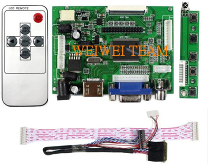 HDMI VGA 2AV TTL LCD Controller Board Support 7 inch 10.1 inch 1280x800 N070ICG-LD1 B101EW05 LP101WX1 HSD101PWW1 LCD Screen