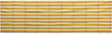 Hdpe Gestreepte Balkon Shading Netto Uv Slip Zonwering Wind En Waterdichte Hek Zonnebrandcrème Privacy Screen geel