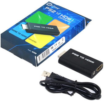 HDV-G300 PS2 to HDMI 480i/480p/576i Audio Video Converter Adapter with 3.5mm Audio Output Supports All PS2 Display Modes