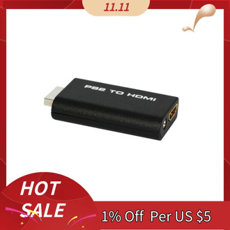 HDV-G300 PS2 to HDMI 480i/480p/576i o Video Converter Adapter with 3.5mm o Output