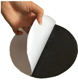HE3D zelfklevende non slip mat Antislip membraan rubber zwart diameter 20 cm dikte 2mm voor ciclop 3d scanner platform tafel
