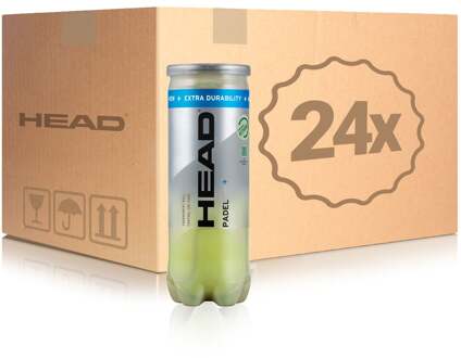 Head 24x verpakking  3 stuks Padel Pro+ In een doos geel - nosize