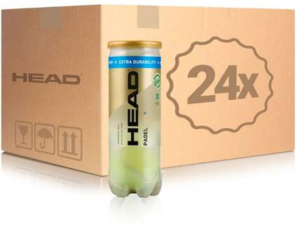 Head 24x verpakking  3 stuks Padel Pro S+ In een doos geel - nosize