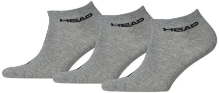 Head 3-pack Unisex Sneaker Sock Grey-39-42 Grijs - 39/42