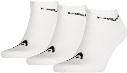 Head 3-pack Unisex Sneaker Sock White-39-42 wit - 39/42