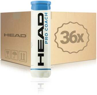 Head 36x verpakking  4 stuks Pro Coach In een doos geel - nosize