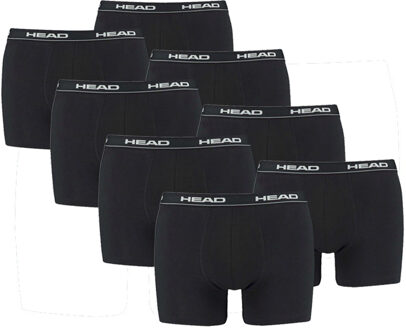 Head boxershort black 8-pack-S Zwart - S