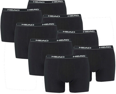 Head boxershort black 8-pack-XXL Zwart - XXL