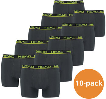 Head Boxershorts 10-pack Phantom / Lime Punch-L Grijs