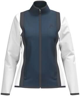 Head Club 25 Jacket Dames Trainingsjack Dames-Donkerblauw,Wit - XS,S,M,L,XL,XXL