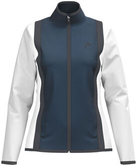 Head Club 25 Jacket Dames Trainingsjack Dames-Donkerblauw,Wit - XS