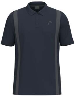 Head Club 25 Tech Polo Heren donkerblauw - L