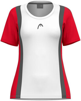 Head Club 25 Tech T-shirt Dames-Rood,Wit - XS,S,M,L,XL,XXL,3XL