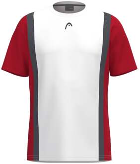 Head Club 25 Tech T-shirt Heren-Rood,Wit - XXL