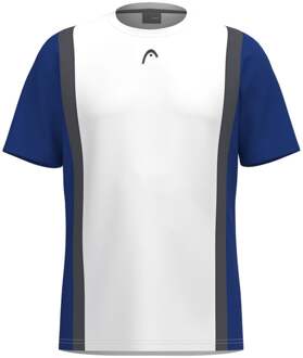 Head Club 25 Tech T-shirt Heren-Wit,Donkerblauw - 3XL
