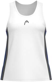 Head Club 25 Tech Tanktop Dames-Wit,Donkerblauw - L