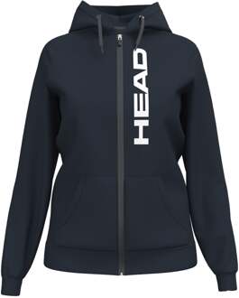 Head Club Original Full Zip Sportjas Dames-Donkerblauw - XS,S,M,L,XL,XXL,3XL