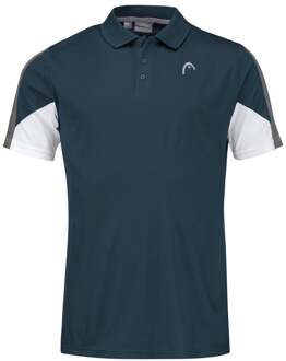 Head Club Tech 22 Polo Heren petrolblauw - S